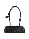 Alaïa Womens Alaia Le Teckel Branded-tag Leather Shoulder Bag In Black  