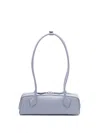 Alaïa Le Teckel Medium Leather Shoulder Bag In Blue