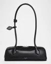 Alaïa Womens Alaia Le Teckel Branded-tag Leather Shoulder Bag In Black