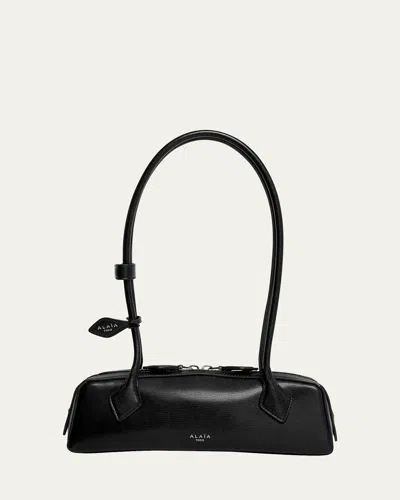 Alaïa Le Teckel Small Shoulder Bag In Leather In Black