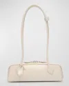 Alaïa Alaia Ivoire Le Teckel Small Leather Shoulder Bag In Ivoire