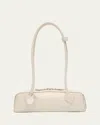 Alaïa Alaia Ivoire Le Teckel Small Leather Shoulder Bag In Ivoire