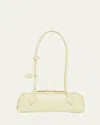 Alaïa Le Teckel Small Shoulder Bag In Leather In Jaune Clair