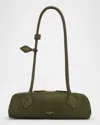 Alaïa Le Teckel Small Shoulder Bag In Suede And Leather