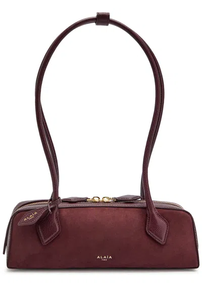 Alaïa Le Teckel Small Suede Shoulder Bag
