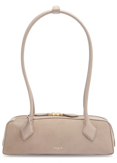 Alaïa Le Teckel Small Suede Shoulder Bag