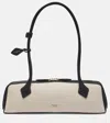 Alaïa Le Teckel Small Suede-trimmed Shoulder Bag
