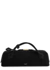 Alaïa Le Teckel Top-handle Bag In Grained Leather In Black