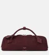 Alaïa Le Teckel Suede Clutch In Black