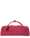 Alaïa Le Teckel Suede Clutch In Pattern