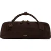 Alaïa Le Teckel Suede Leather Clutch In Brown