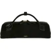 Alaïa Le Teckel Suede East/west Clutch In Noir