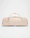 Alaïa Le Teckel Top-handle Bag In Grained Leather In 404 Poudre