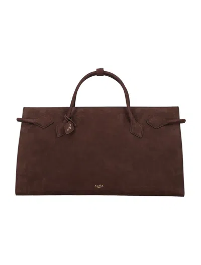 Alaïa Le Teckel Tote Bag In Brown