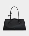Alaïa Le Teckel Medium Black Leather Bag In Noir