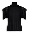 Alaïa Leaf-godet Top In Black