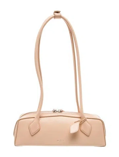 Pre-owned Alaïa Leather Alaia Le Tecke Medium In Neutral