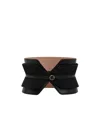 Alaïa Leather And Suede Waist Belt In Black