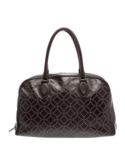 Pre-owned Alaïa Leather Arabesque In Burgundy