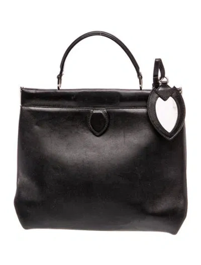 Pre-owned Alaïa Leather Azzedine In Black