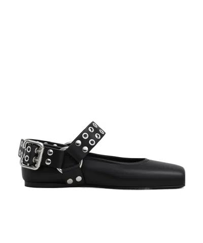 ALAÏA ALAÏA BIKER BALLET FLATS