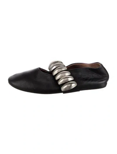 Pre-owned Alaïa Leather Ballet Flats In Blue