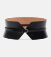 Alaïa Double Bustier Belt In Calfskin In Black