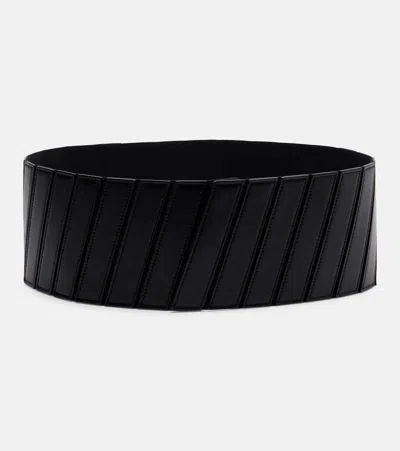 Alaïa Leather Belt In Black