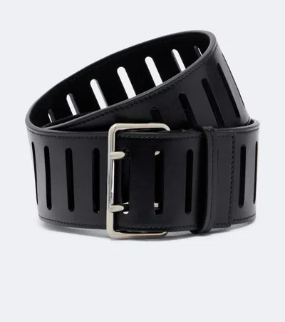 Alaïa Leather Belt In Black