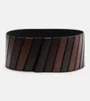 Alaïa Multicolor Leather Belt In Brown