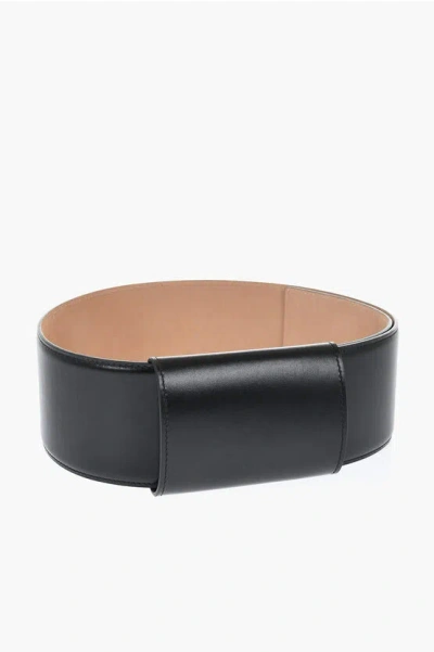 Alaïa Leather Belt With Hidden Closure