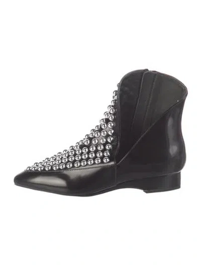 Pre-owned Alaïa Leather Boots In Black