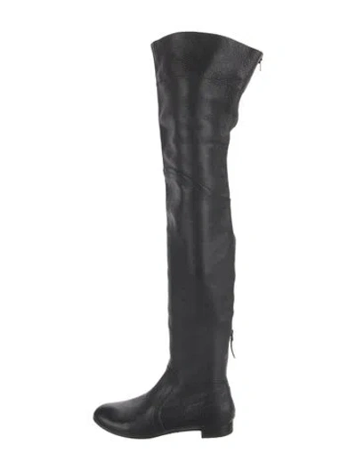 Pre-owned Alaïa Leather Boots In Black