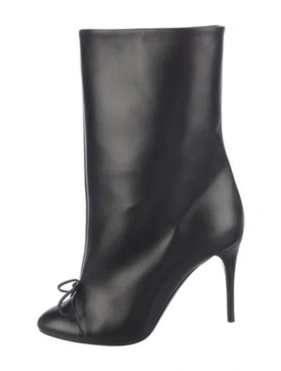 Pre-owned Alaïa Leather Boots In Black