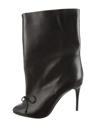 Pre-owned Alaïa Leather Boots In Black