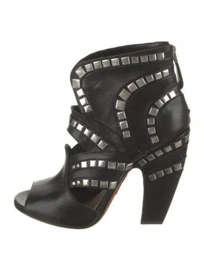 Pre-owned Alaïa Leather Boots In Black