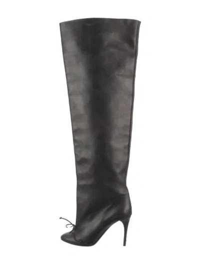 Pre-owned Alaïa Leather Boots In Brown