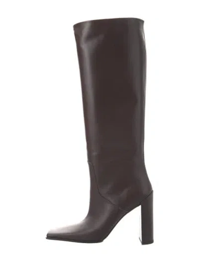Pre-owned Alaïa Leather Boots In Brown