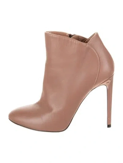 Pre-owned Alaïa Leather Boots In Pink