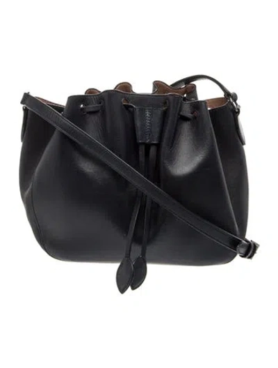 Pre-owned Alaïa Leather Bucket Bag In Blue