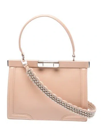 Pre-owned Alaïa Leather Cecile In Neutral