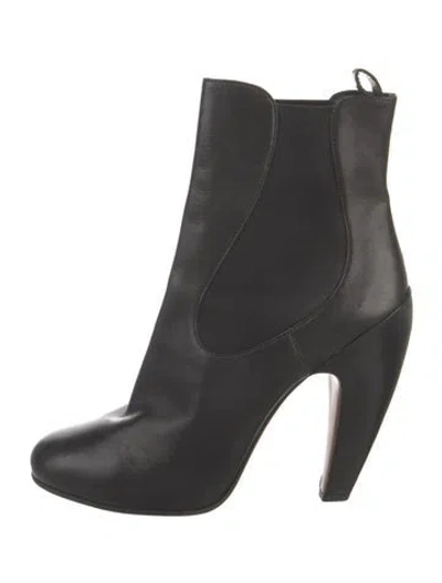 Pre-owned Alaïa Leather Chelsea Boots In Black