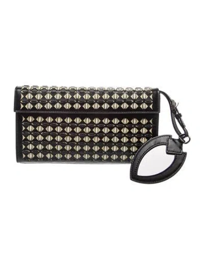 Pre-owned Alaïa Leather Clutch In Black