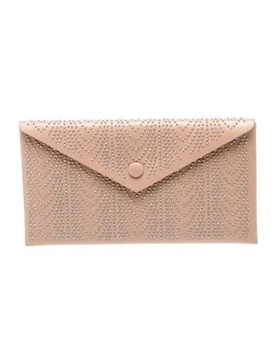 Pre-owned Alaïa Leather Clutch In Neutral