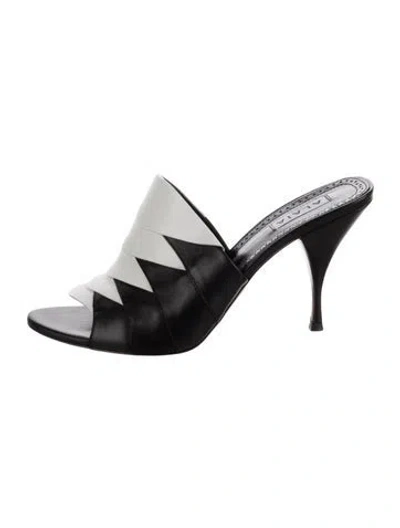 Pre-owned Alaïa Leather Colorblock Pattern Sandals In Multicolor