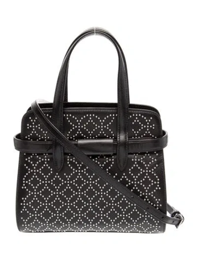 Pre-owned Alaïa Leather Crossbody Bag In Black