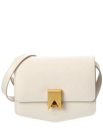 Alaïa Leather Crossbody In White