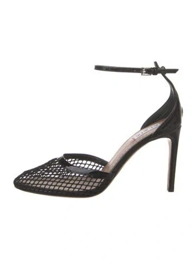 Pre-owned Alaïa Leather D'orsay Pumps In Black