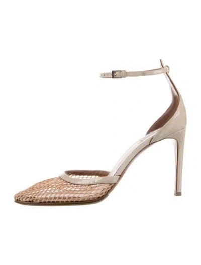 Pre-owned Alaïa Leather D'orsay Pumps In Multi