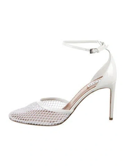 Pre-owned Alaïa Leather D'orsay Pumps In White